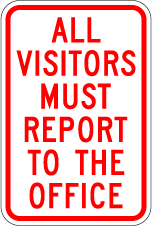 All Visitors Must Report to Office Metal Sign, Reflective/Non, Various Sizes, Holes, Overlaminate Y/N, Quality Materials, Long Life All visitors must report office sign,aluminum all visitors must report office sign,polymetal all visitors must report office sign,reflective all visitors must report office sign,12 18 24 30 all visitors must report office sign,cheap all visitors must report office sign,quality all visitors must report office sign,long life all visitors must report office sign,lightweight all visitors must report office sign, black blue brown green all visitors must report office sign,engineer grade all visitors must report office sign,hi-intensity all visitors must report office sign,high intensity all visitors must report office sign,budget all visitors must report office sign,good value all visitors must report office sign,best price all visitors must rep